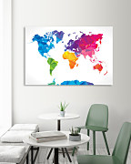 Obraz Color map of the world zs1033
